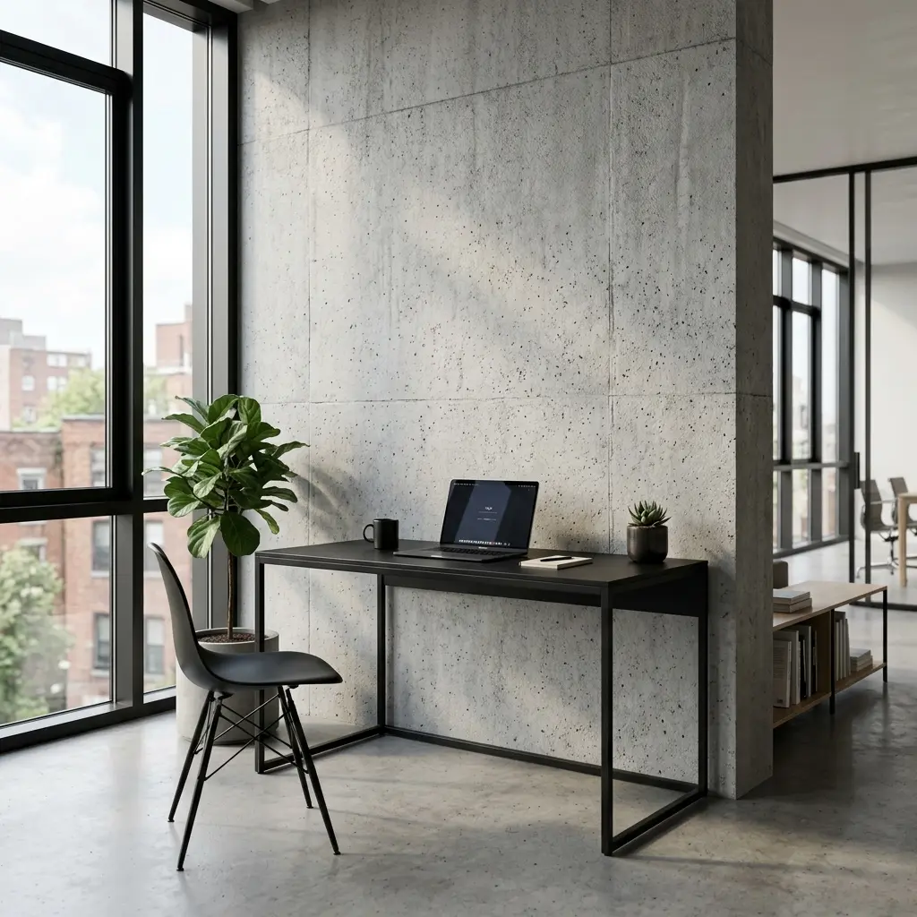 Minimalist modern office architectural photography